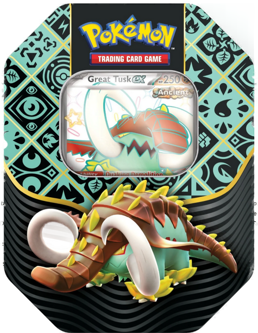 Pokémon TCG Paldean Fates Tin - Great Tusk