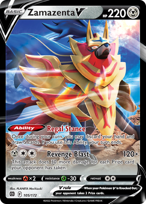 Zamazenta V 105/172 (Brilliant Stars)