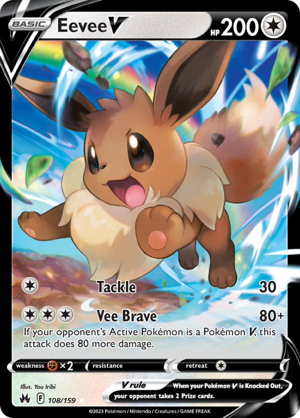 Eevee V 108/159 (Crown Zenith)