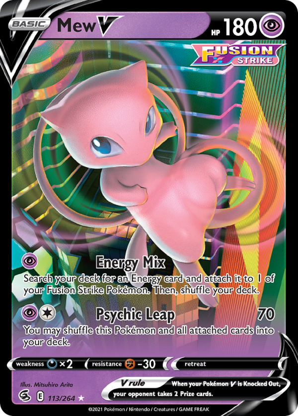 Mew V 113/264 (Fusion Strike)