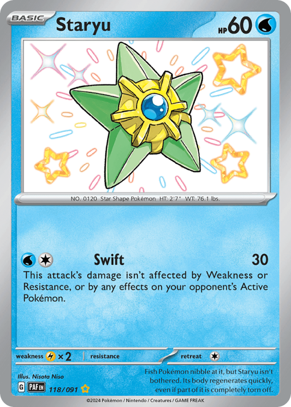 Staryu 118/091 (Paldean Fates)