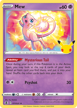 Mew 011/025 (Celebrations)