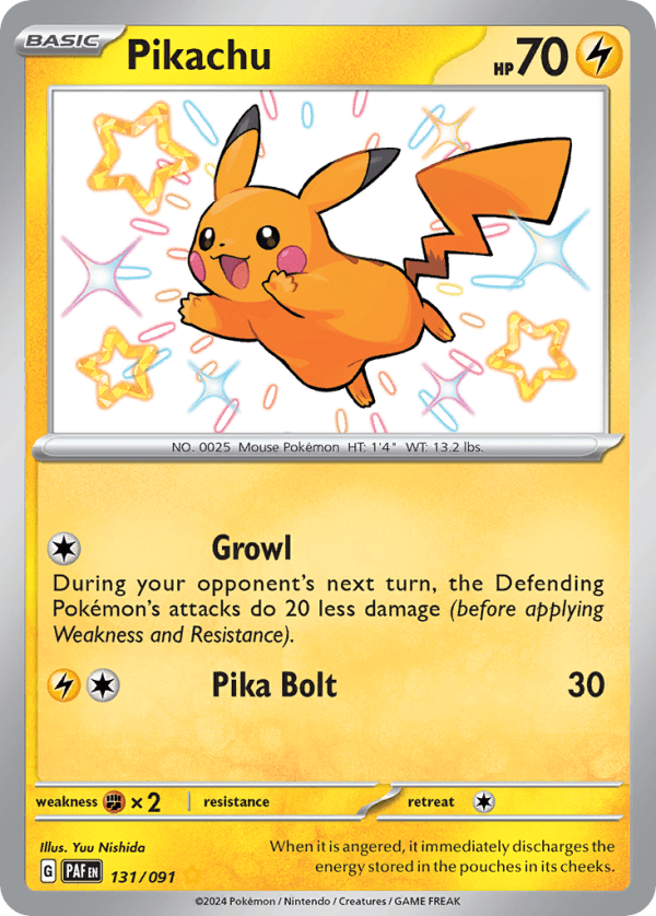 Pikachu 131/091 (Paldean Fates)