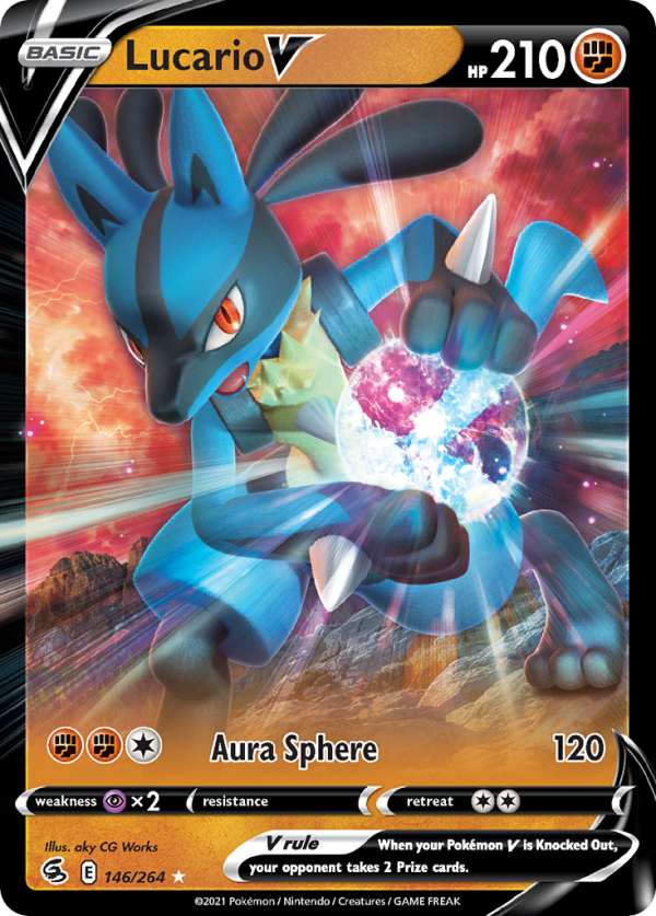 Lucario V 146/264 (Fusion Strike)