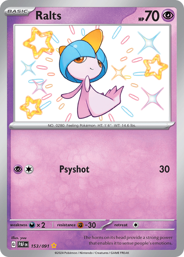 Ralts 153/091 (Paldean Fates)