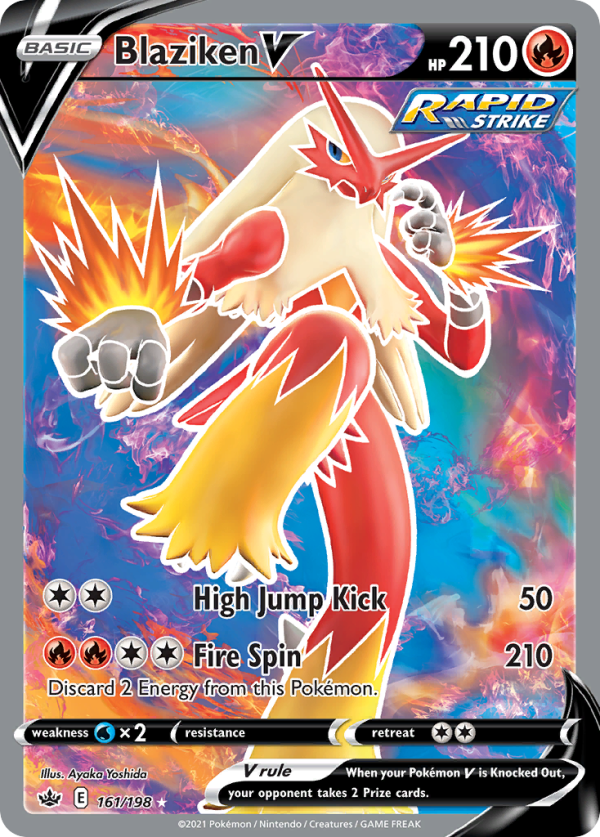 Blaziken V 161/198 (Chilling Reign)