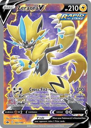 Zeraora V 165/198 (Chilling Reign)
