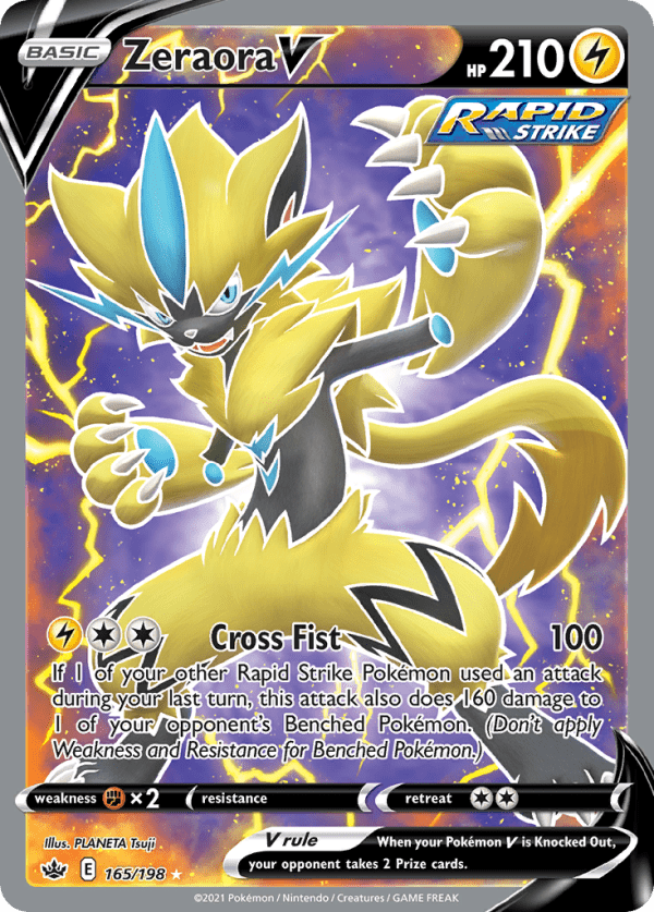 Zeraora V 165/198 (Chilling Reign)