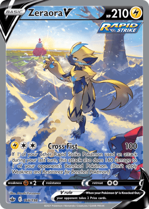 Zeraora V 166/198 (Chilling Reign)
