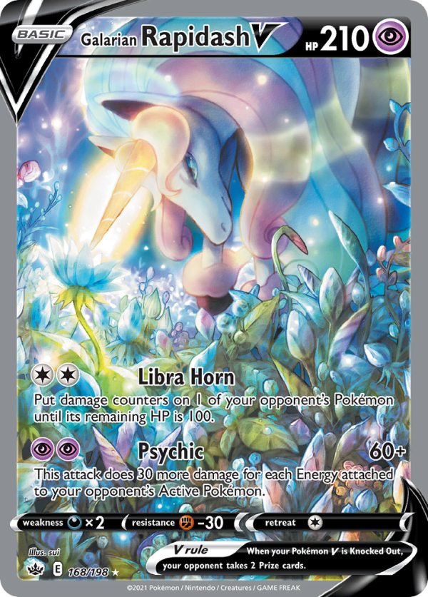 Galarian Rapidash V 168/198 (Chilling Reign)