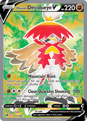 Hisuian Decidueye V 173/189 (Astral Radiance)