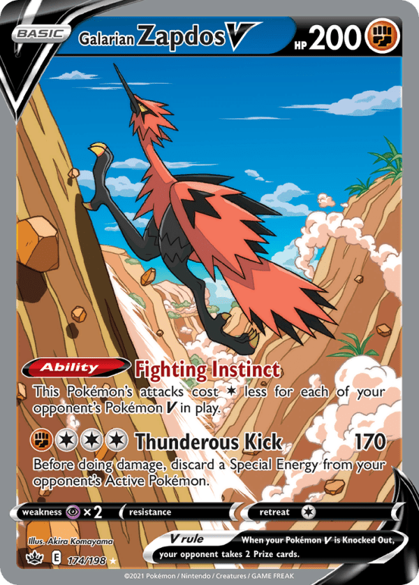 Galarian Zapdos V 174/198 (Chilling Reign)