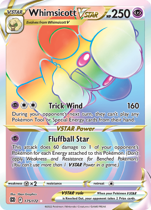 Whimsicott VSTAR 175/172 (Brilliant Stars)