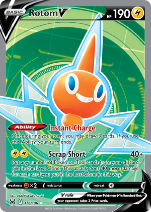 Rotom V 176/196 (Lost Origin)