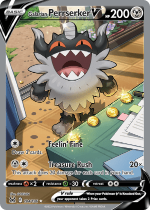 Galarian Perrserker V 184/196 (Lost Origin)