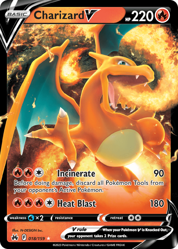 Charizard V 018/159 (Crown Zenith)