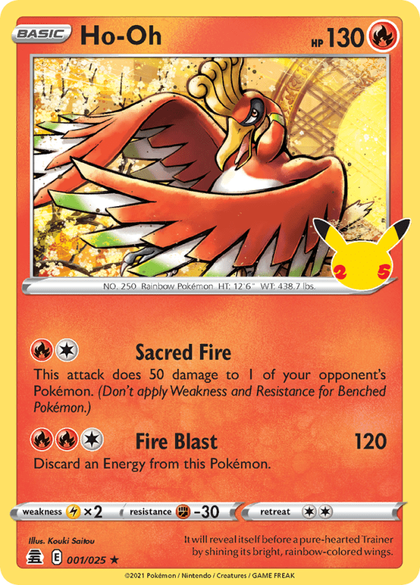 Ho-Oh 001/025 (Celebrations)