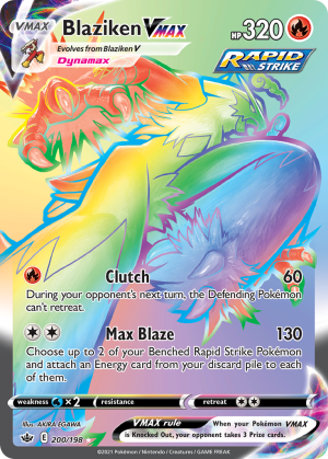Blaziken VMAX 200/198 (Chilling Reign)