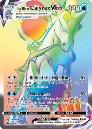 Ice Rider Calyrex VMAX 202/198 (Chilling Reign)