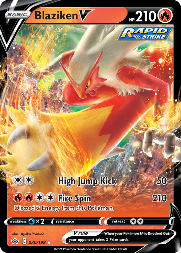 Blaziken V 020/198 (Chilling Reign)