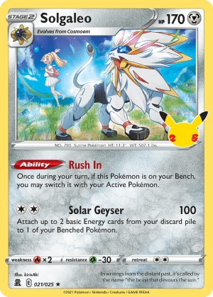 Solgaleo 021/025 (Celebrations)