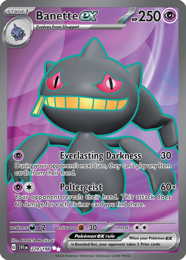 Banette ex 229/198 (Scarlet & Violet)