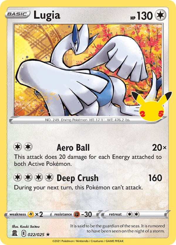 Lugia 022/025 (Celebrations)