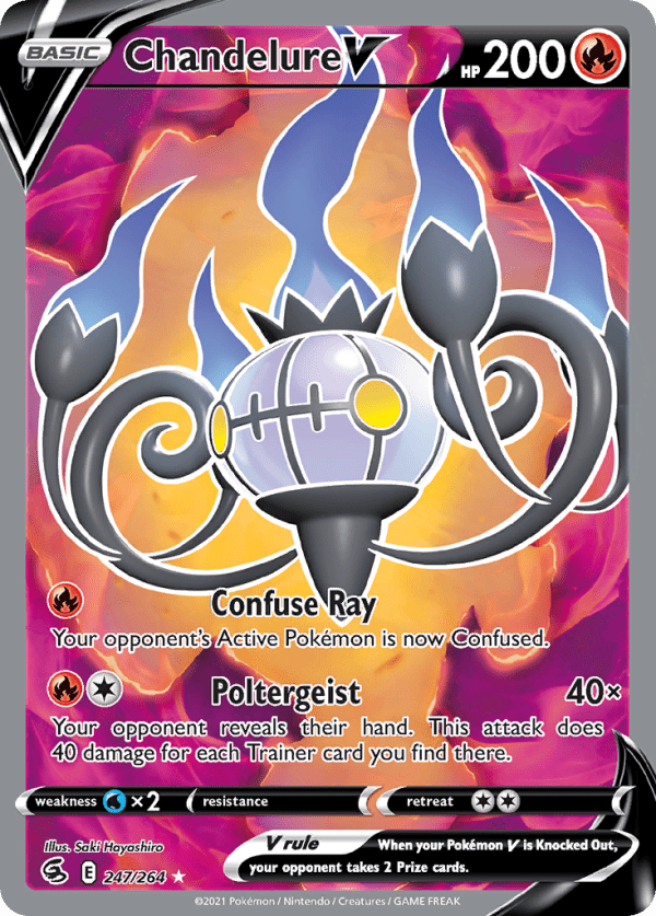 Chandelure V 247/264 (Fusion Strike)