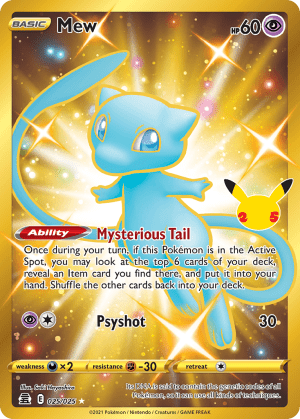 Mew 025/025 (Celebrations)