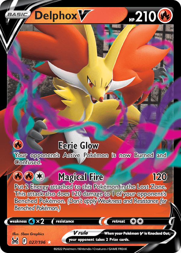 Delphox V 027/196 (Lost Origin)