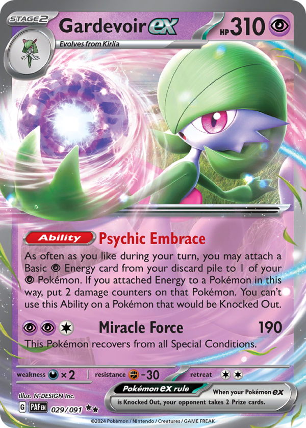 Gardevoir ex 029/091 (Paldean Fates)