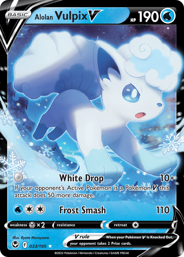 Alolan Vulpix V 033/195 (Silver Tempest)