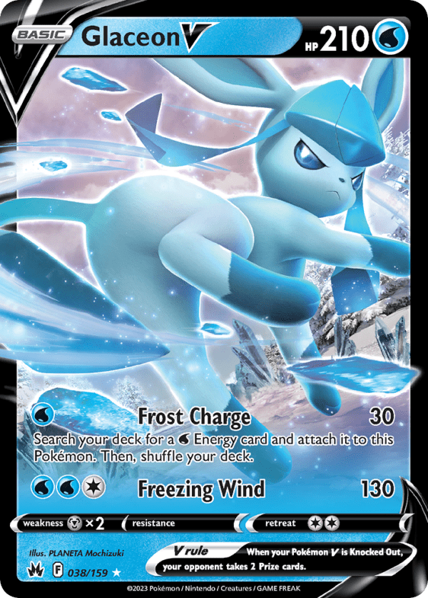 Glaceon V 038/159 (Crown Zenith)