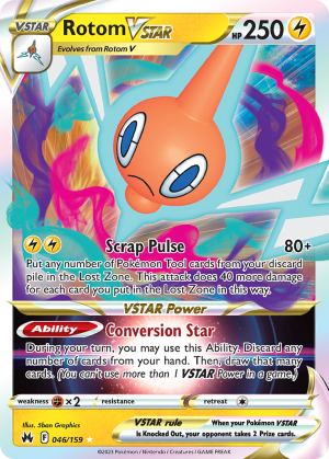Rotom VSTAR 046/159 (Crown Zenith)