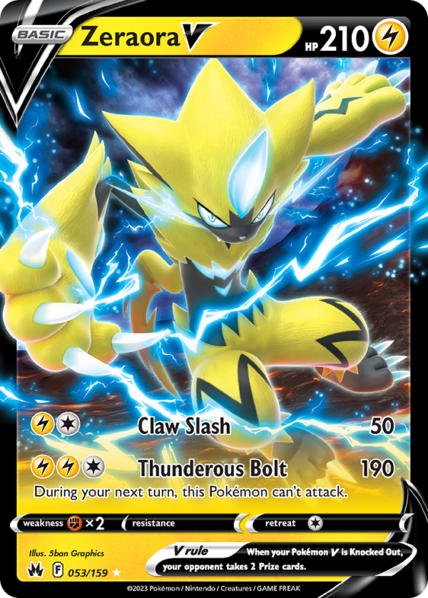 Zeraora V 053/159 (Crown Zenith)