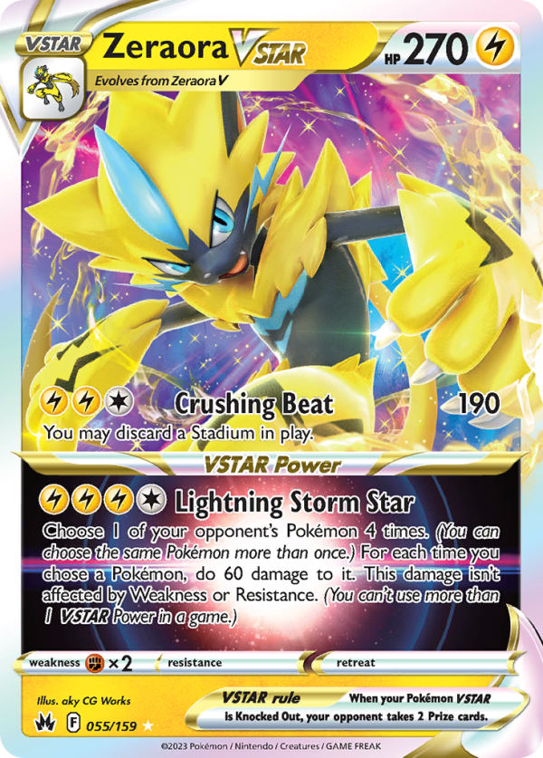 Zeraora VSTAR 055/159 (Crown Zenith)