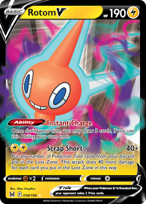 Rotom V 058/196 (Lost Origin)