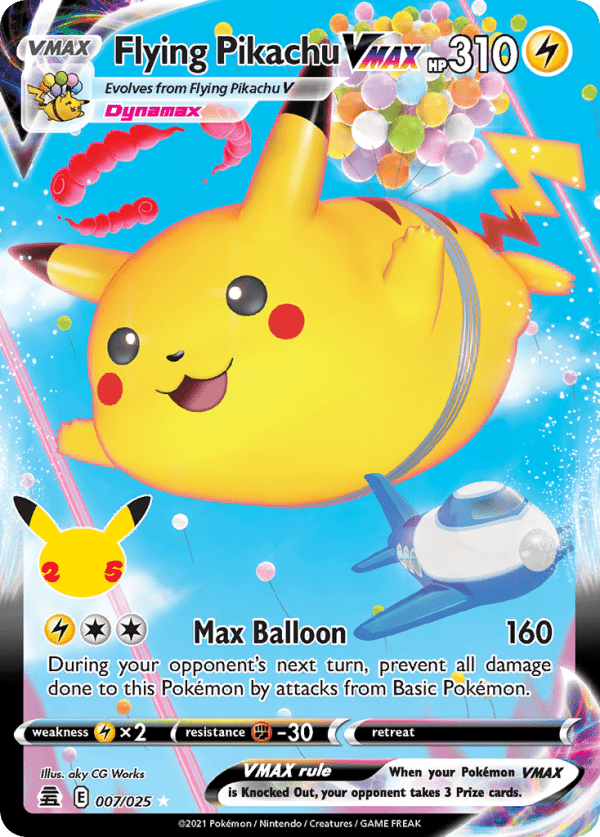 Flying Pikachu VMAX 007/025 (Celebrations)