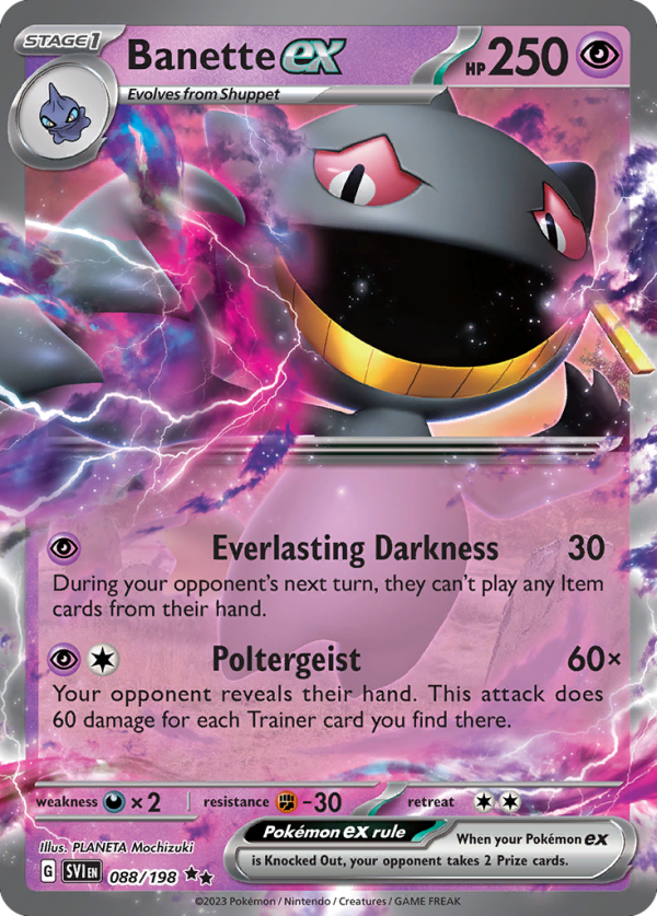 Banette ex 088/198 (Scarlet & Violet)