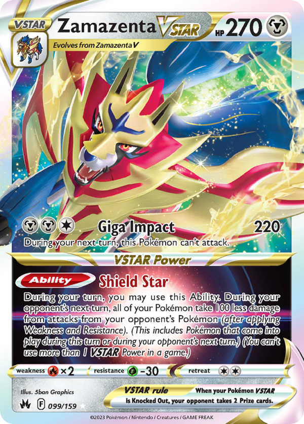 Zamazenta VSTAR 099/159 (Crown Zenith)