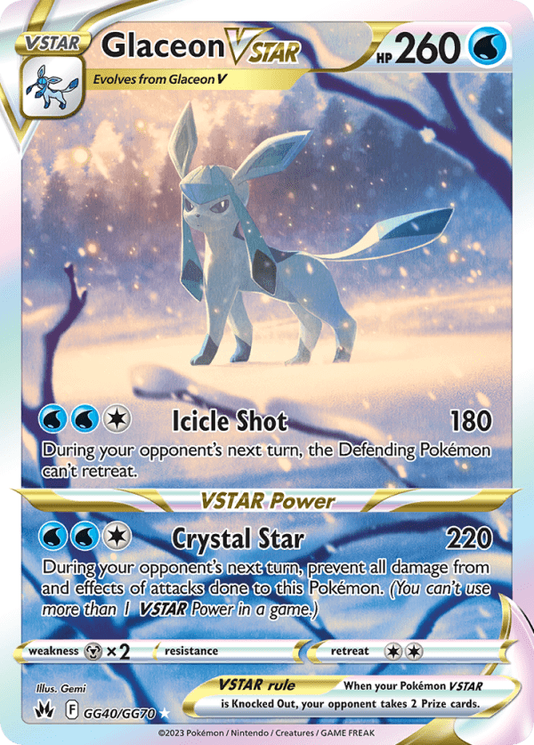 Glaceon VSTAR GG40/GG70 (Crown Zenith)