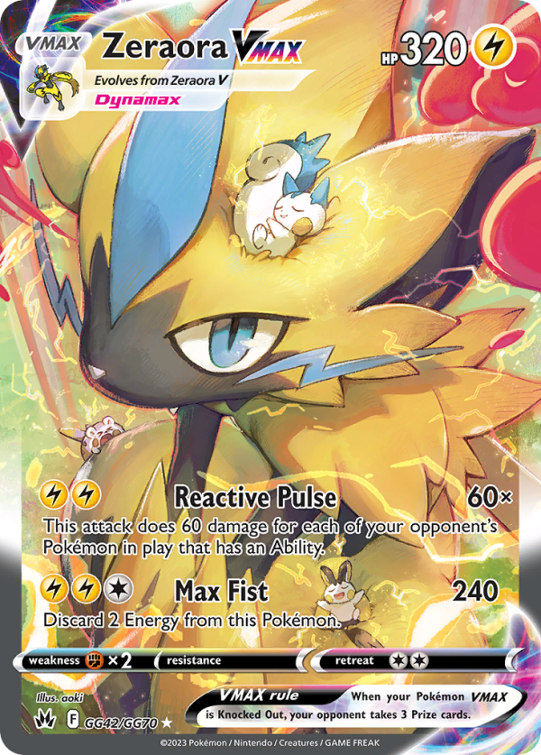 Zeraora VMAX GG42/GG70 (Crown Zenith)