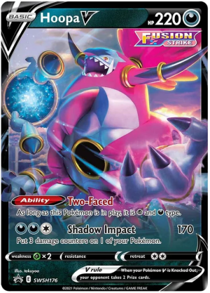 Jumbo Hoopa V SWSH176 (Black Star Promo)