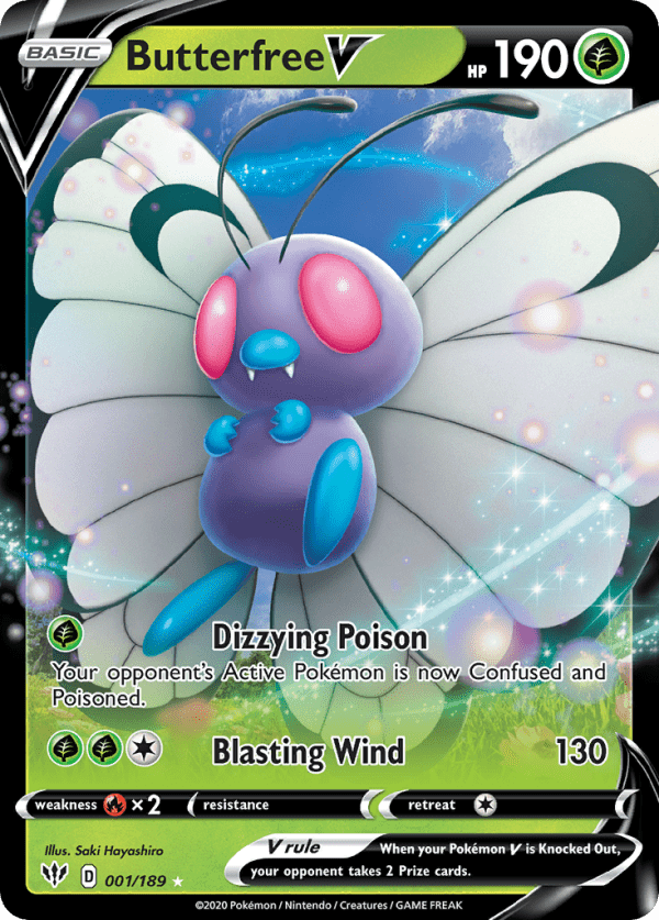 Butterfree V - Darkness Ablaze - 001/189