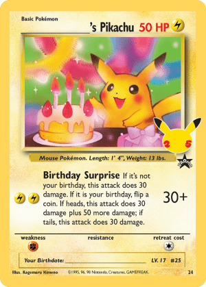 _____'s Pikachu - Celebrations: Classic Collection - 24/25