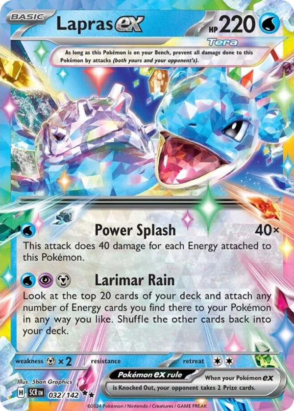 Lapras ex - Stellar Crown - 032/142