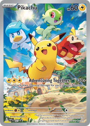 Pikachu - Scarlet & Violet Black Star Promos - SVP 027 (Unsealed)