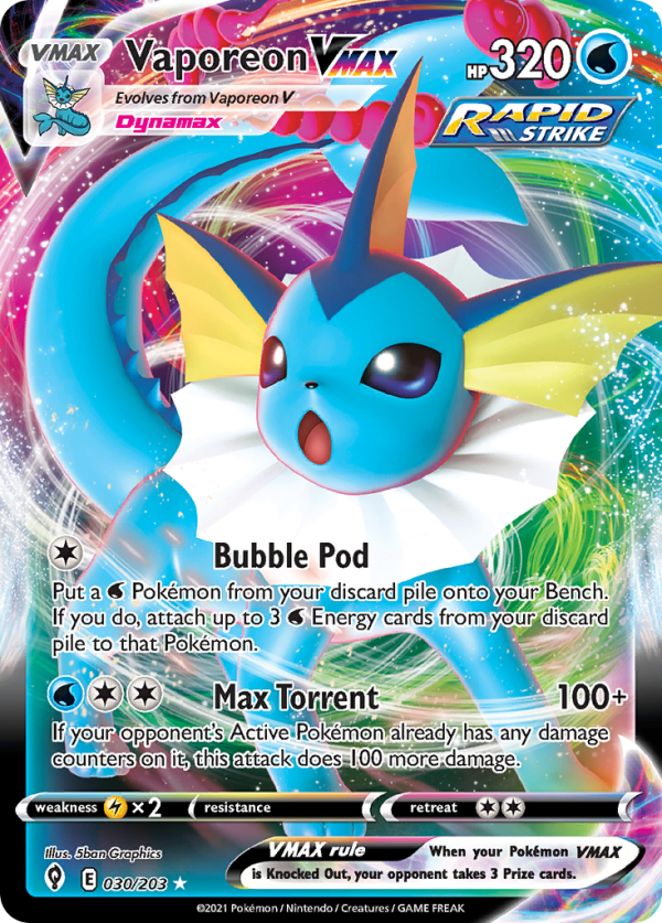 Vaporeon VMAX - Evolving Skies - 030/203