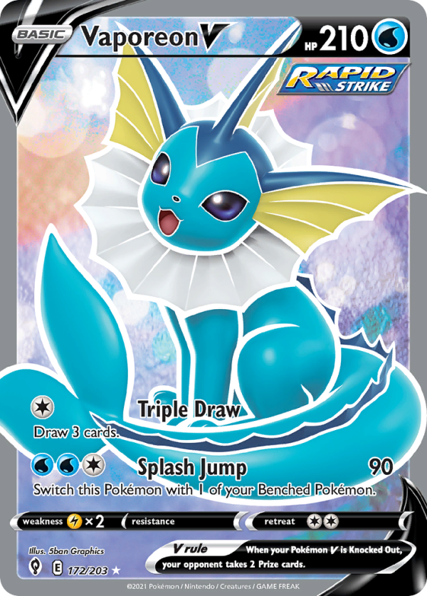 Vaporeon V - Evolving Skies - 172/203