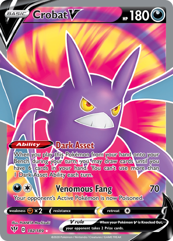 Crobat V - Darkness Ablaze - 182/189